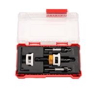 Katnetoly Set di Punte per Trapano Svasatore con Arresto di Profondità Regolabile, Punte per Trapano Svasatore A Cambio Rapido con Punte Sostituibili