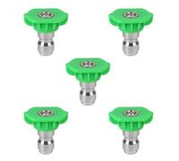 Katnetoly Set di Punte per Ugelli Spruzzatori per Idropulitrice, Punte per Ugelli Spruzzatori di Ricambio per Accessori per Idropulitrici, Confezione da 5 (Verde)