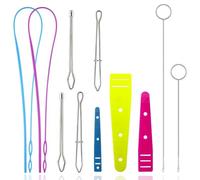 Katnetoly Set di Ricambio per Infila Cordoncino per Cucire, Strumenti per Infilare Tessuti A Rotazione Rapida per Tessuti, Accessori per Maglieria DIY Fatti A Mano