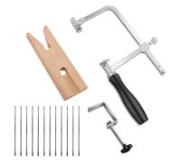 Katnetoly Set di Seghe da Gioielliere Professionali 3 In 1, Telaio per Seghe Regolabile, Set di Strumenti per Gioiellieri per La Creazione Precisa di Gioielli DIY In Legno e Metallo