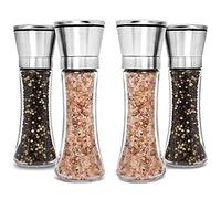 Katnetoly Set di Smerigliatrici per Sale e nel Acciaio Inossidabile di Alta Qualità Set di 4 Smerigliatrici per Sale Marino e Smerigliatrici Regolabili nel Confezione