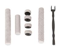 Katnetoly Set di Strumenti per Gioielli In Argilla Polimerica - Rullo per Texture, Timbri per Ceramica, Modelli di Design A Vite e