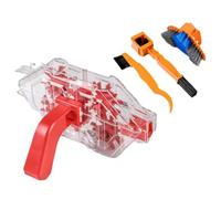 Katnetoly Set di Strumenti per la Pulizia della Catena della Bicicletta, 3D per la Pulizia della Catena, Accessori per Biciclette da Montagna, da Strada e Fixie.