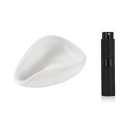 Katnetoly Set di Tazza Dosatrice per Caffè In e Flacone Dosatore In Ceramica Spruzzatore per Caffè Espresso Kit Vassoio Dosatore per Dose Singola Durevole Facile Installazione