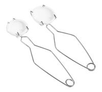 Katnetoly Set di Tazze per Crogiolo In Ceramica da Fusione, Kit per Crogiolo, Piccole Ciotole per Crogiolo In Ceramica al Quarzo con Manico A Pinza