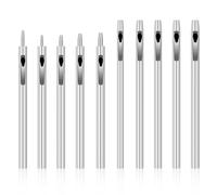 Katnetoly Set di Utensili per Perforazione Della Pelle 0,5 Mm-5 mm Perforatore per Cinturino 'Orologio Punzone Tondo per Cinture, Tela 10 Pezzi