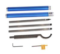 Katnetoly Set di Utensili per Tornitura del Legno Intercambiabili con 6 Lame per Tornio con Punta In Carburo Universale, Utensile per Tornitura del Legno, B