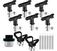 Katnetoly Set di Verniciatura con 6 Filtri per Aria, 1 Filtro di Ingresso e 2 Protezioni per Ugelli.