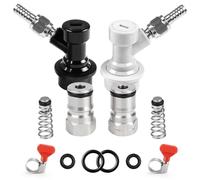 Katnetoly Set Disconnessione Rapida per Perno Fusti con Blocco A Sfera, Connettori per Fusti Corny, Perno per Fusti In Acciaio Inossidabile Fatto In Casa con Filettatura Femmina 19/32-18