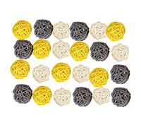 Katnetoly Sfere nel Rattan, Riempitivi per Vasi da 24 Pollici con Sfere Decorative da 2 Pollici