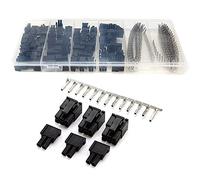 Katnetoly Spina Pin Terminale Femmina un Crimpare 400 Pezzi + 50 Pezzi 5557 8 (6 + 2) P Connettori PCI-E ATX EPS con Scatola di Plastica