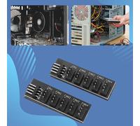 Katnetoly Splitter per Hub Ventola PWM, 4 Pin Nero con Maniche 5 Vie PC CPU Cooling Case Adattatore Splitter Estensione Ventola 40 Cm / 15,7 Pollici