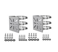 Katnetoly Staffa di Montaggio A Parete Universale da 2 Pezzi con 6 Anelli, Adattatore per Montaggio su Verticale In Acciaio Inossidabile per Telecamera di Sicurezza CCTV