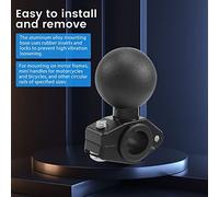 Katnetoly Staffa di Montaggio per Navigazione con Testa Un Sfera da 1 Pollice Supporto di Fissaggio del Telaio dello Specchietto Retrovisore per Staffa di RAM/Staffa del Telefono