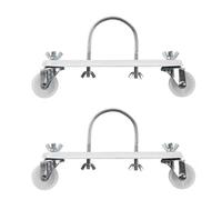 Katnetoly Staffa Mobile per Puleggia per Riscaldatori Elettrici, Supporto per Radiatore Idroelettrico In Stagno D'Olio, Sposta Facilmente il Riscaldatore Ovunque, Bianco Durevole