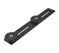 Katnetoly Staffa per Treppiede da 8 Pollici con Doppio Flash per Fotocamera con 1/4 di Vite per Accessori per Fotocamere DSLR per Fotografia Stereoscopica 3D