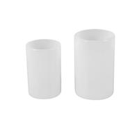 Katnetoly Stampi per Candele Cilindriche per Fabbricazione di Candele, Stampi nel Silicone per Candele Un Colonna per Stampi Epossidici per di Resina (2 Pezzi)