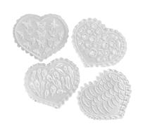 Katnetoly Stampi per Pasta Polimerica Primaverile, Stampi In Silicone per Pasta Polimerica, Stampi per Fiori In Pasta Polimerica, Stampi per Orecchini In Pasta Polimerica 4 Pezzi