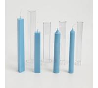 Katnetoly Stampo in Plastica per Candele A Lungo Candele per Aromaterapia Fatte in Casa Fai da Te Kit per la Creazione di Stampi per PC Durevoli C