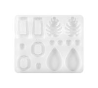 Katnetoly Stampo nel Resina per Orecchini DIY, Stampo nel Silicone per Orecchini Pendenti Fatto Un Mano, Stampo Epossidico UV, Utilizzato per Strumenti per la Creazione di Gioielli