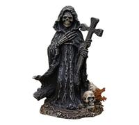 Katnetoly Statuetta Scheletro Evils Grim Reaper Halloween Home Office Decor Statua in Resina Scultura Ornamento A