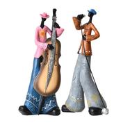 Katnetoly Statuette del Musicista della Jazz Band, Ornamento da Scrivania in Stile Vintage.