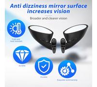 Katnetoly Stile Californiano Auto Sinistra e Retrovisore Retrovisore Retrovisore Retrovisore Laterale Porta Laterale Vintage Opaco Universale Nero