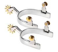 Katnetoly Stivali da Equitazione Antiruggine Western Horse in Acciaio Inossidabile con Attrezzatura Girevole Attrezzatura Equestre