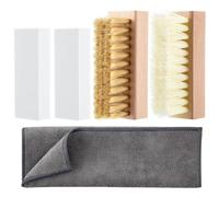 Katnetoly Stivali, per Kit di Pulizia Scarpe e - Set da 5 Pezzi per Camoscio e Nabuk Include In, In Nylon, 2 Gommini per Camoscio e Asciugamano In Microfibra