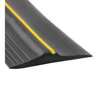 Katnetoly Striscia di Tenuta Universale per Soglia Inferiore Porta Garage In Gomma Resistente Alle Intemperie (10 Piedi, Nero)