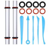 Katnetoly Strumenti di Argilla Polimerica 15 Pezzi Rullo Acrilico Trasparente Kit Fatto A Mano per Argilla Argillosa Forniture con Anelli di Spessore