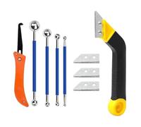 Katnetoly Strumenti per la Rimozione del Calamino Strumento di Pulizia del Giunti Piastrelle Kit Calafataggio