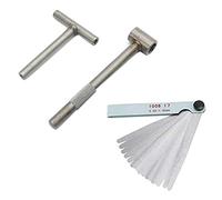 Katnetoly Strumento Chiave di Regolazione Della Vite Della Valvola del Motore del Motociclo 3 Pezzi + Spessimetro