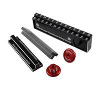 Katnetoly Strumento di Misurazione 'Altezza RC, Blocchi di Droop per Chassis da 10 mm per Veicoli RC 1/10, Righello da 20-25 Mm, Ruota di Misurazione Magnetica Staccabile.