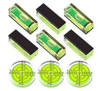 Katnetoly Strumento di Misurazione Della Circolare, 9 Pezzi A Livello di di Piccoli, Mini Livelli di Perforazione Quadrata Magnetica