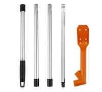 Katnetoly Strumento di Sblocco di Scarico Ergonomico con Pala di Foglie di Copertura per Tubo A Manico Lungo per Foglia di Giardino