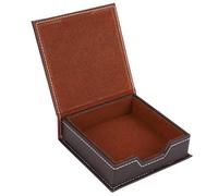 Katnetoly Stylish PU Leather Memo Box con Cartellini con Carta e Note, Ideale per le Forniture per Uffici per Appuntamenti Applessanti.