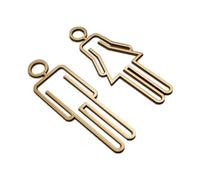 Katnetoly Suggerimenti Targhetta per WC Etichetta Adesiva da Parete per Porta del Bagno WC Segnaletica per Bagno Art Hotel Decorazioni per La Casa A