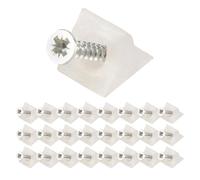 Katnetoly Supporti per Cassetti Fondo Cassetto In Plastica Bianca Cedevole con per Mobili 50 Pezzi