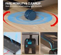 Katnetoly Supporto A Torre per Computer Regolabile con Ruote Girevoli Supporto A Torre per PC Mobile Adatto alla Maggior Parte dei PC da Gioco per Computer Durevole