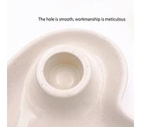 Katnetoly Supporto, Bastoncini Porta Incenso nel Ceramica, Supporto nel Legno Profumato e Raccogli Cenere, Bruciatore di Incenso e Ben Fatto