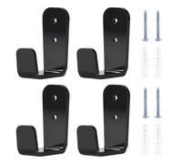 Katnetoly Supporto da Parete per Espositore per Bastone da Hockey da 4 Pezzi, Espositore per da Golf, Bastone da Hockey, per Gancio Orizzontale per Parete di Casa