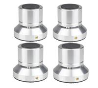 Katnetoly Supporto Isolante per Altoparlante Vassoio Regolabile in Lega di Piede Sferico in Ceramica Supporto per Altoparlante Piedini Isolanti Spike Facile Installazione