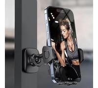 Katnetoly Supporto Magnetico per Telefono da Palestra Supporto per Telefono Resistente Accessorio per Fitness Base Magnetica Morsetto per Telefono Cellulare per Tapis Roulant Palestra