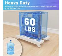 Katnetoly Supporto Mobile per CPU Supporto Tower per PC Supporto Tower per PC con 4 Ruote Girevoli, Adatto alla Maggior Parte dei PC, Supporto Scrivania