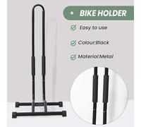 Katnetoly Supporto per Bicicletta Portabici da Pavimento per Parcheggio Portaoggetti con Supporto in Spugna Portabici Nero Accessori per Biciclette