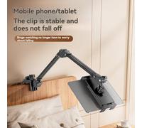 Katnetoly Supporto per Cellulare Lazy A Braccio Lungo, Rotante, con Morsetto da Scrivania in Metallo. Braccio Meccanico con Base A Spirale.