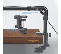 Katnetoly Supporto per Microfono di Registrazione Pieghevole, Braccio di Sospensione A Forbice, Supporto con Clip per Microfono, Morsetto di Montaggio Tavolo