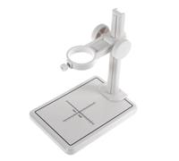 Katnetoly Supporto per Microscopio con Scala Supporto Regolabile Supporto per Microscopio Endoscopio con Base Grande Supporto Bianco