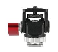 Katnetoly Supporto per Mini Monitor Testa per Treppiede Adattatore per Slitta Fredda Vite in Lega di Alluminio da 1/4 di Pollice per Microfono Flash Lampada di Riempimento A LED Pezzi di Ricambio